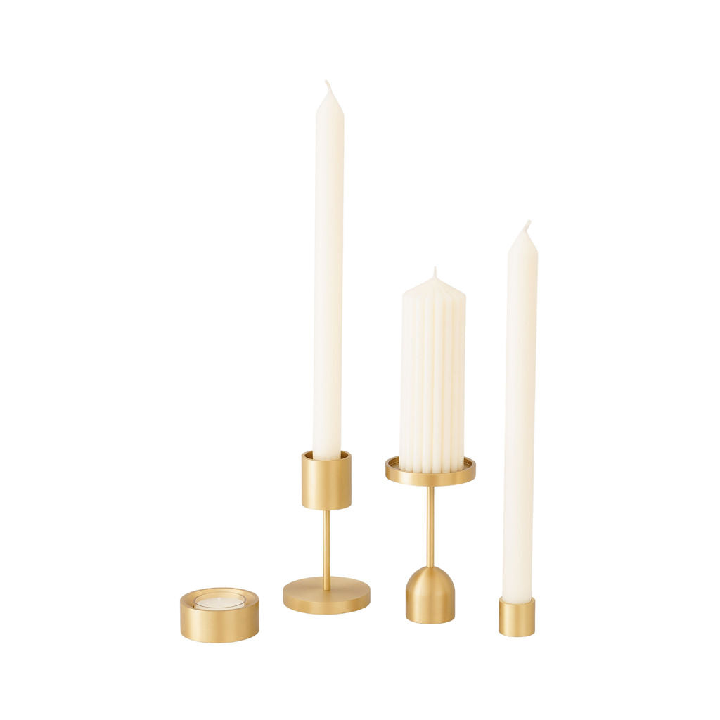 Brass Candle Holder - Column