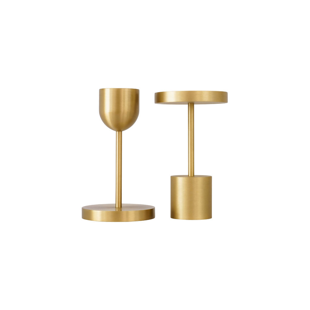 Brass Candle Holder - Square